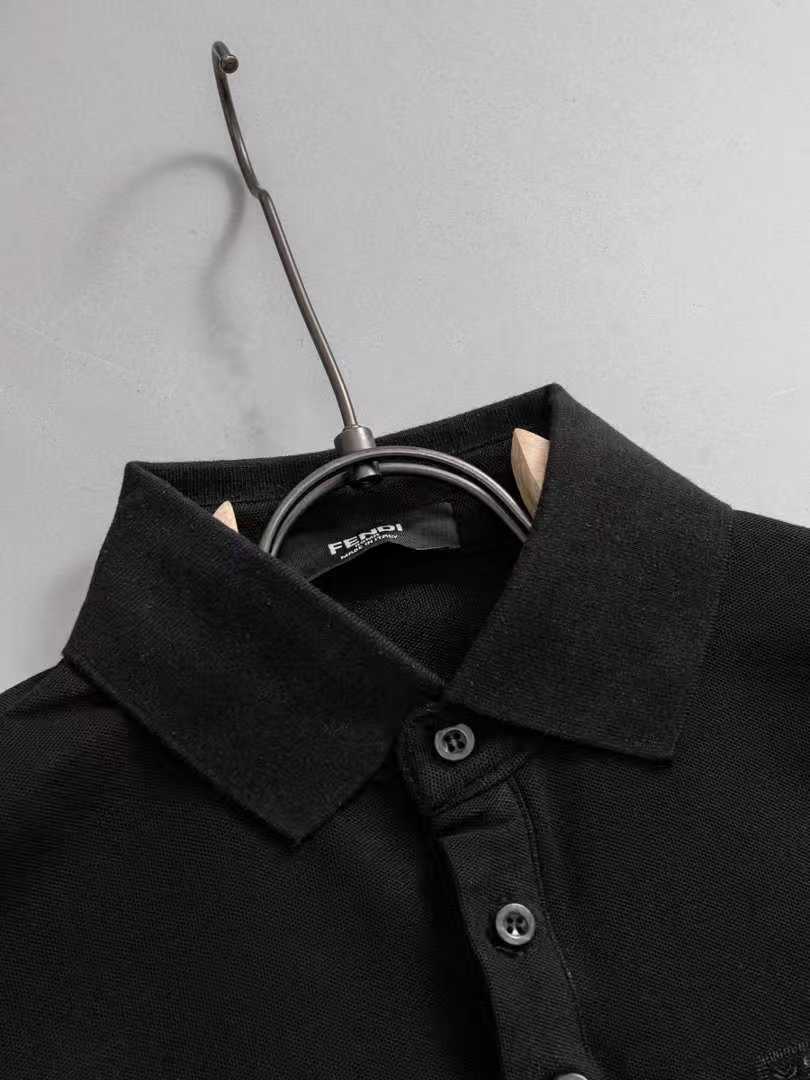 Classic Collar Polo Shirt | FENDI Inspired Luxury Style
