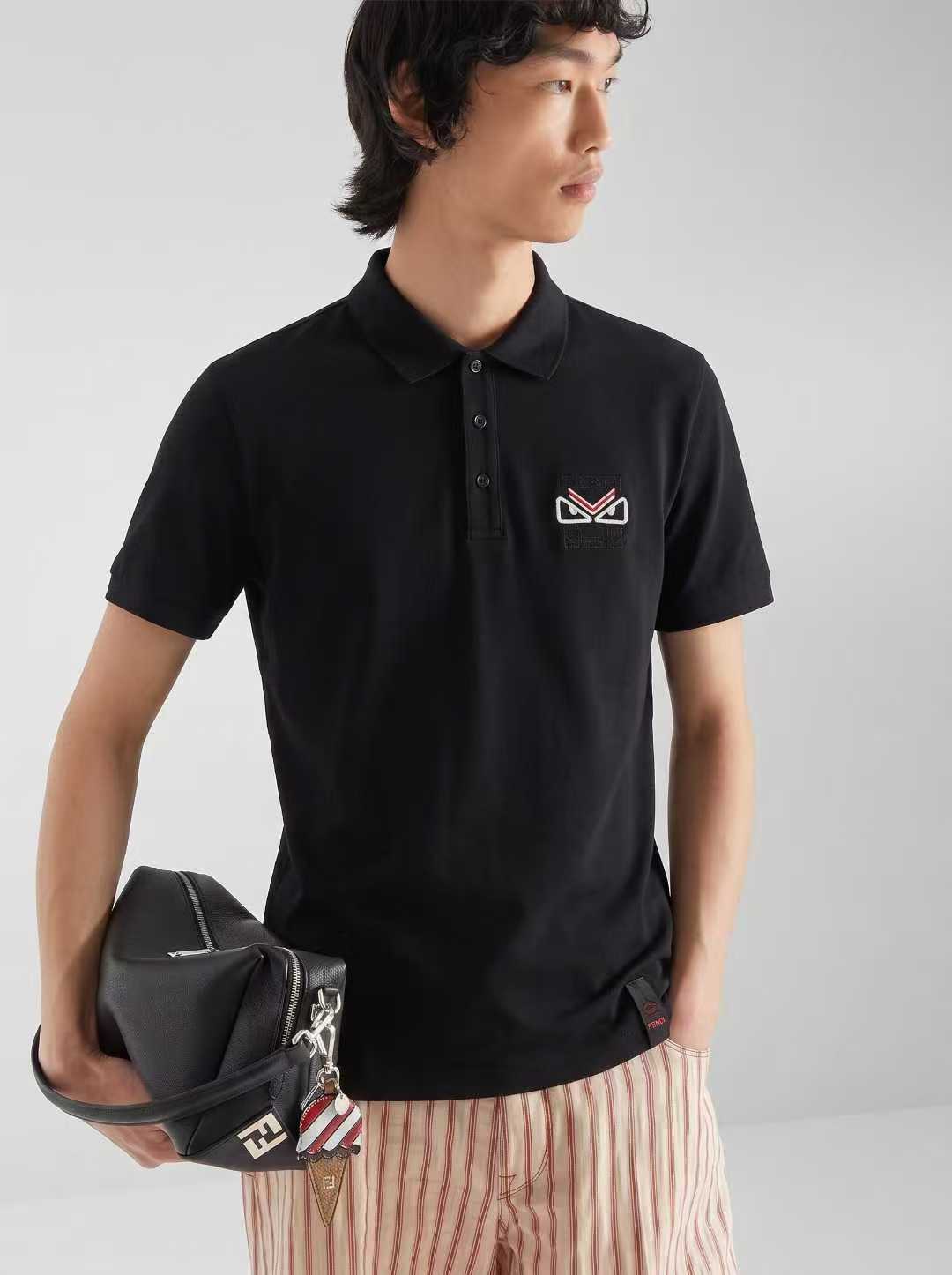 Classic Collar Polo Shirt | FENDI Inspired Luxury Style