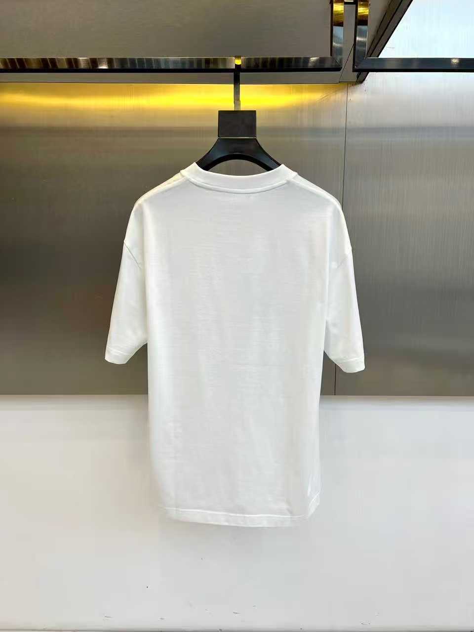 Fendi Inspired Double Yarn Cotton Short Sleeve T-shirt,