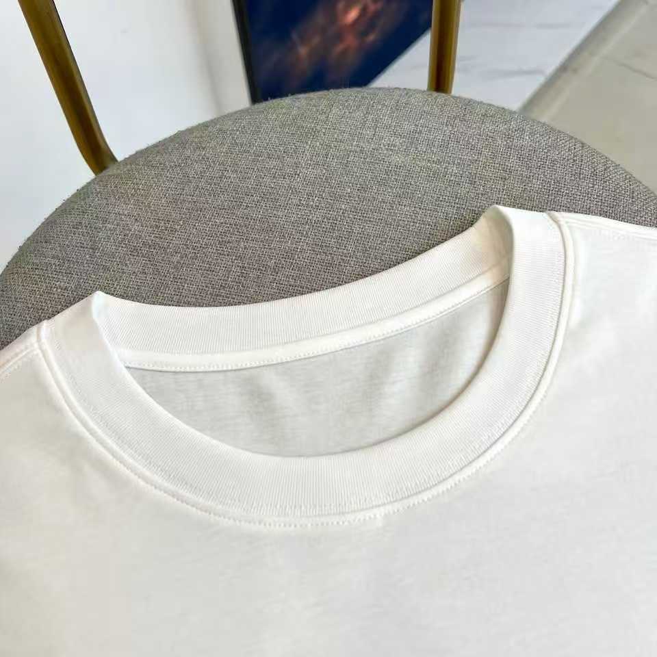 Fendi Inspired Double Yarn Cotton Short Sleeve T-shirt,