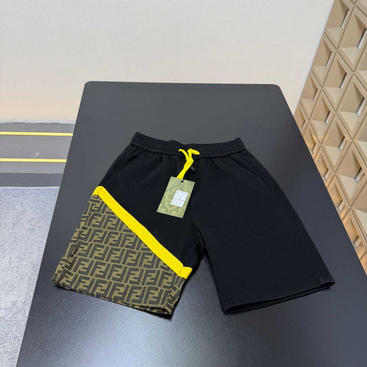 Fendi Inspired Letter Print Drawstring Shorts | Summer New Arrival