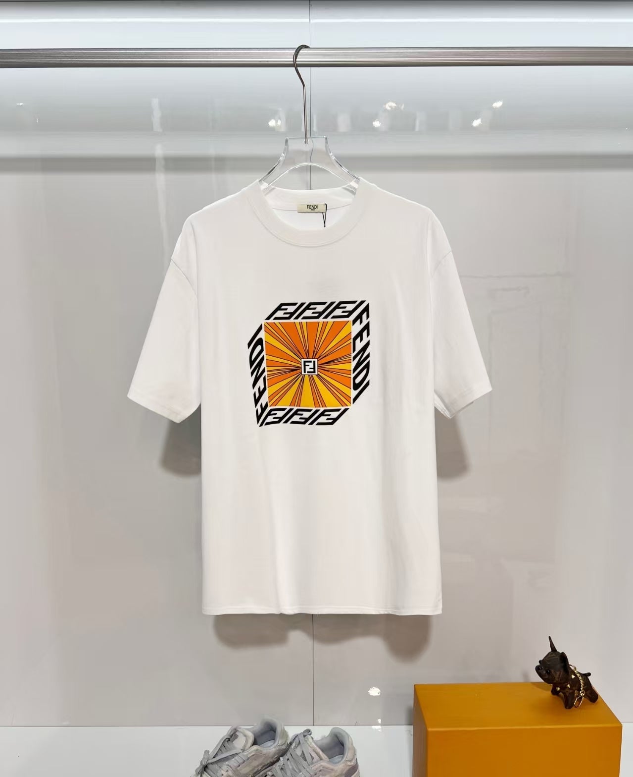 Square Logo Print T-Shirt | FENDI Inspired Luxury Style