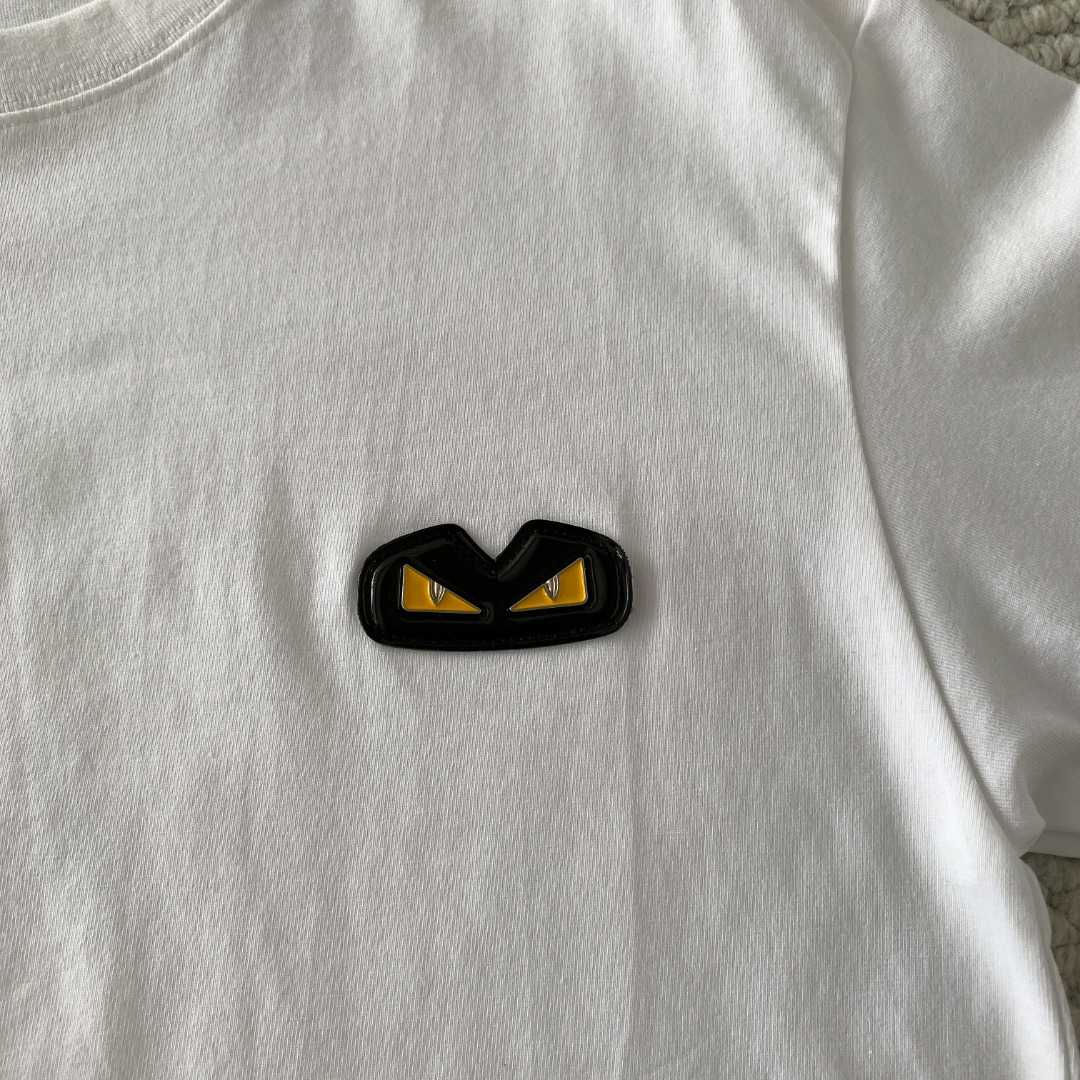 Chest Logo Embroidered T-Shirt | FENDI Inspired Luxury Style