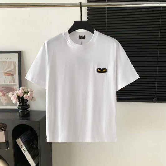 Chest Logo Embroidered T-Shirt | FENDI Inspired Luxury Style