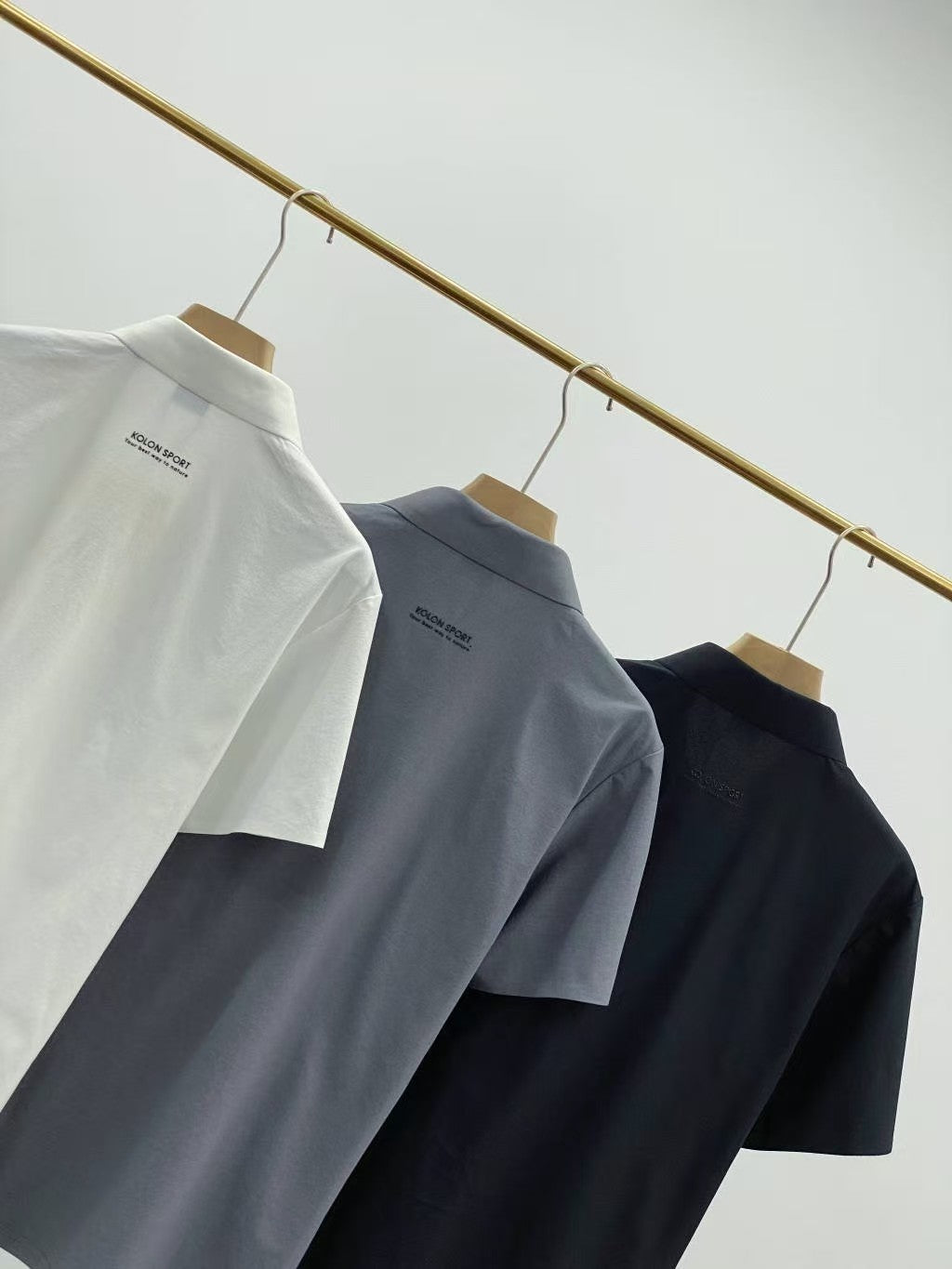 KOLON Inspired SECO Quick-Dry Polo Shirt, Breathable UV Protection Golf Top