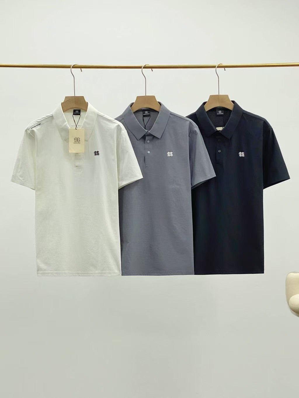 KOLON Inspired SECO Quick-Dry Polo Shirt, Breathable UV Protection Golf Top