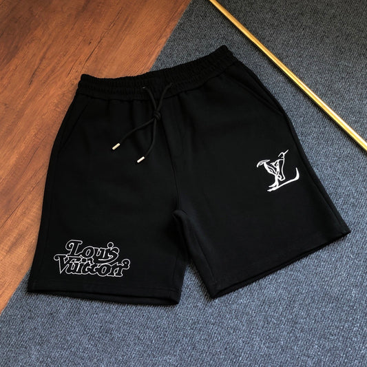 2026SS Embroidered Logo Casual Couple Shorts, Air Cotton Streetwear Pants