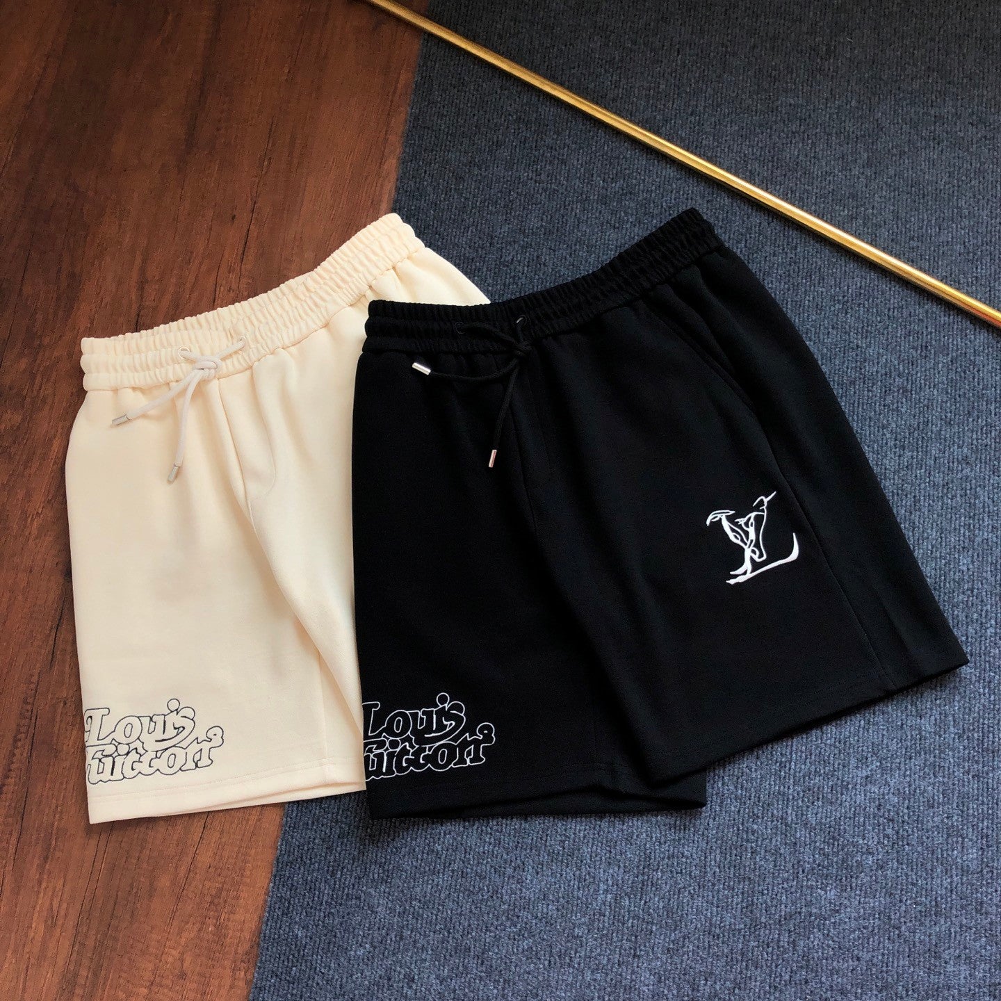 2026SS Embroidered Logo Casual Couple Shorts, Air Cotton Streetwear Pants