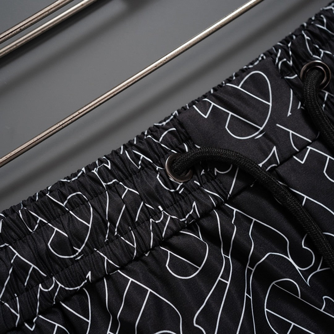 Versace Inspired Men's Ice Silk Quick Dry Beach Shorts, Casual Summer Swim Trunks