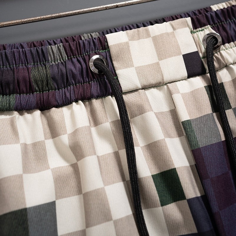 LV Inspired Men's Quick Dry Beach Shorts, Summer Swim Trunks