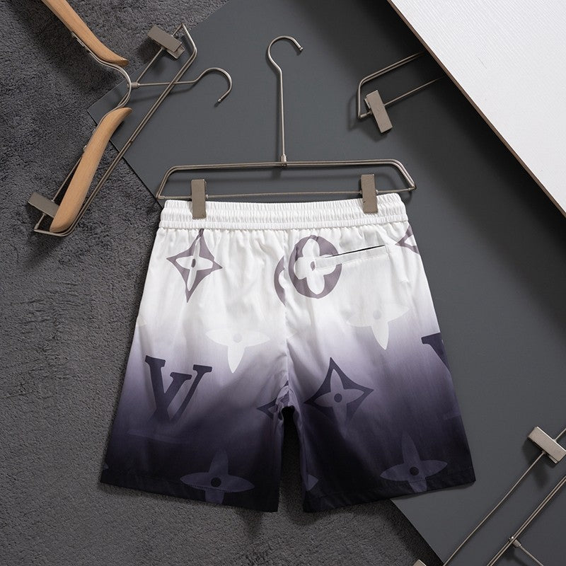 LV Inspired  Gradient Monogram Quick-Dry Beach Shorts