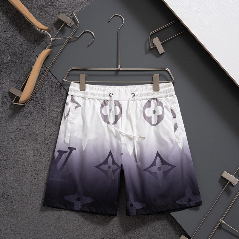 LV Inspired  Gradient Monogram Quick-Dry Beach Shorts