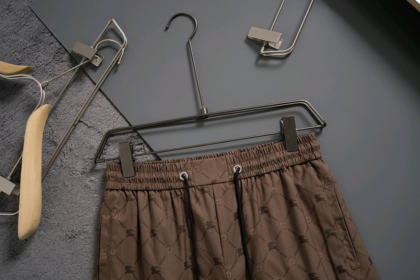 Burberry Inspired Men's Monogram Quick-Dry Beach Shorts