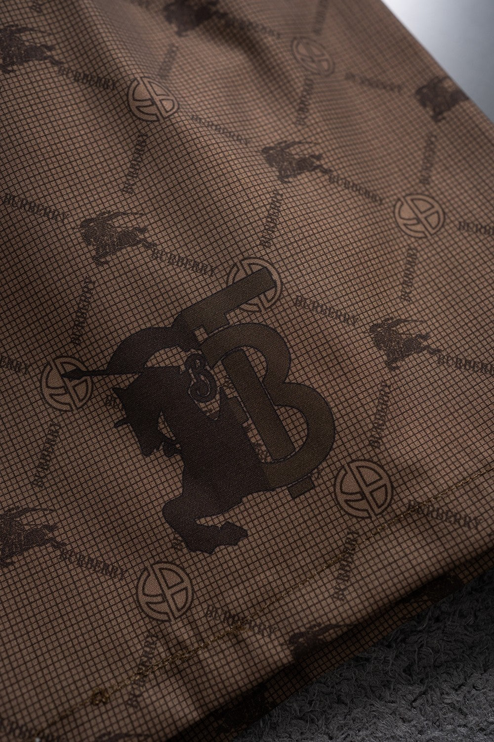 Burberry Inspired Men's Monogram Quick-Dry Beach Shorts