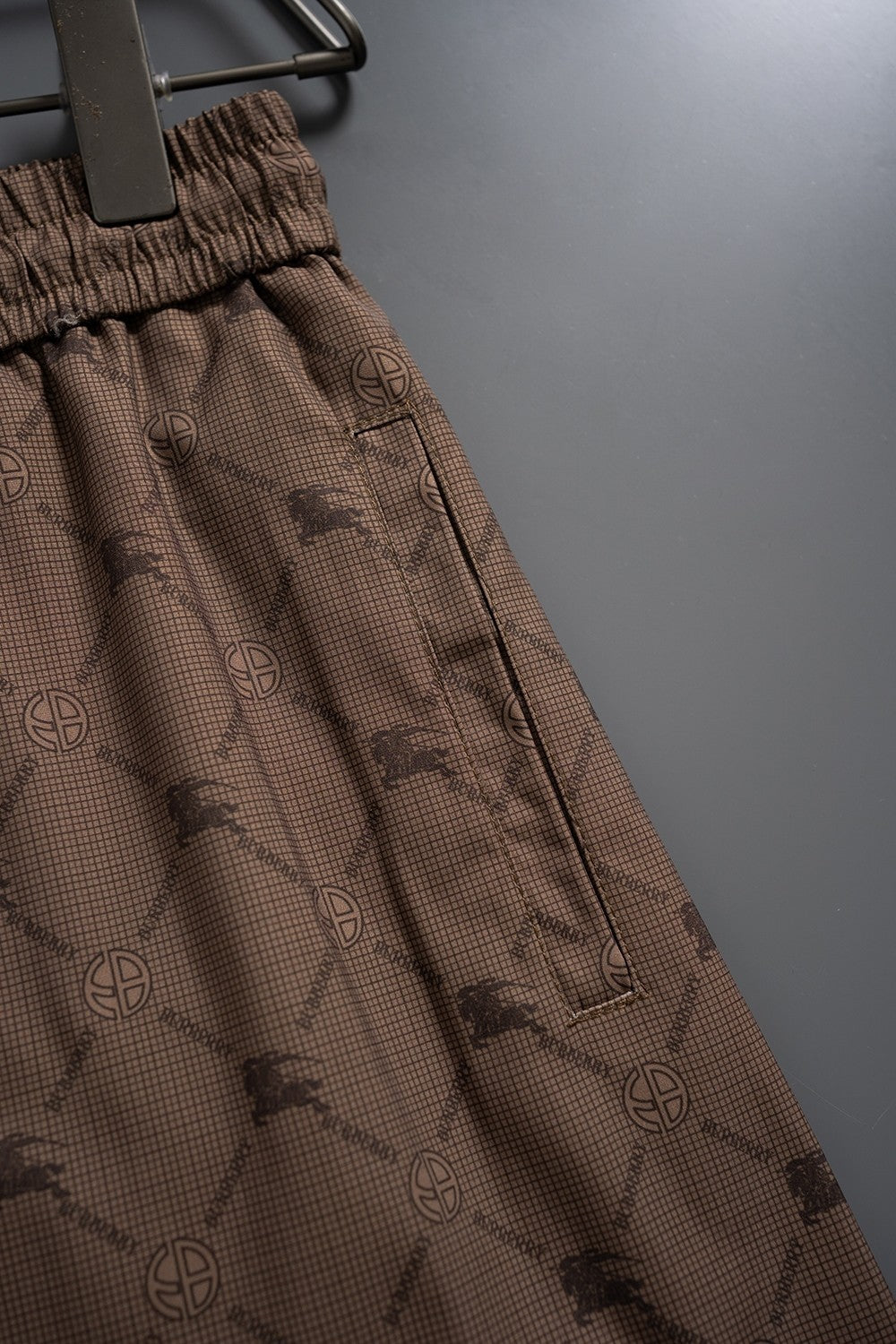Burberry Inspired Men's Monogram Quick-Dry Beach Shorts