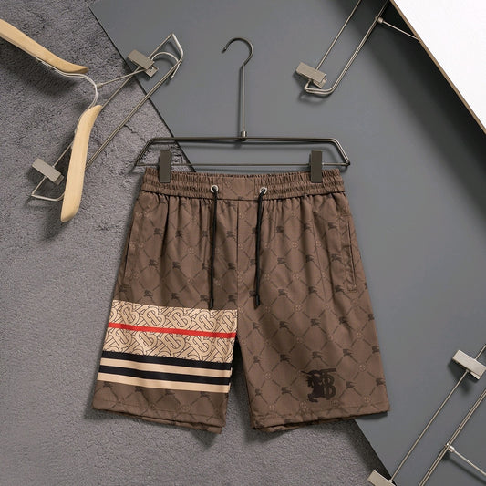Burberry Inspired Men's Monogram Quick-Dry Beach Shorts