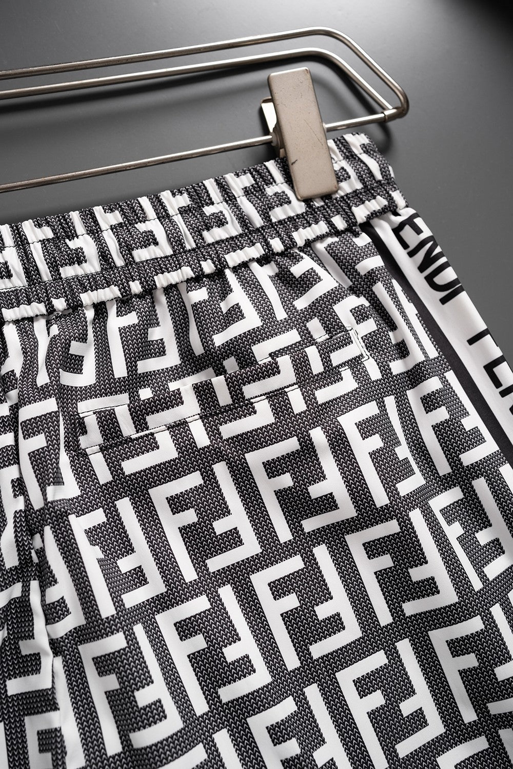 Fendi Inspired Men's FF Monogram Quick-Dry Beach Shorts