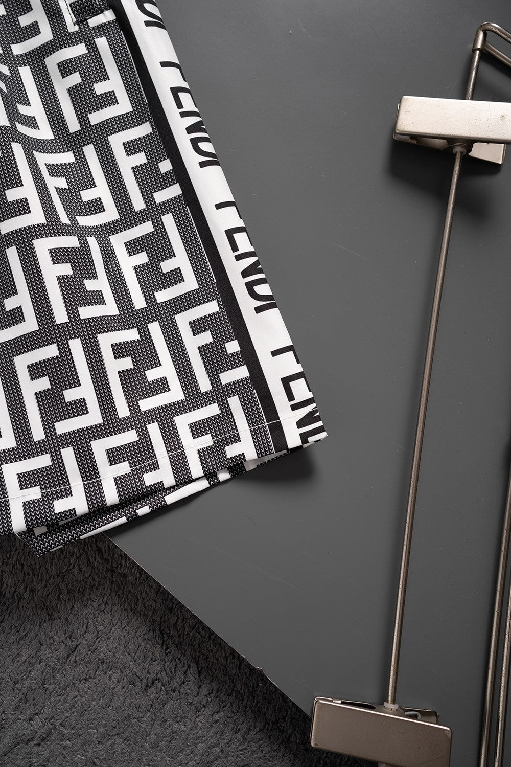 Fendi Inspired Men's FF Monogram Quick-Dry Beach Shorts