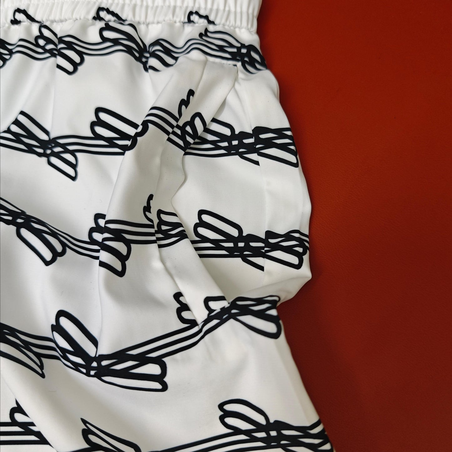 Balenciaga Inspired Men's All-Over Logo Print Quick-Dry Beach Shorts