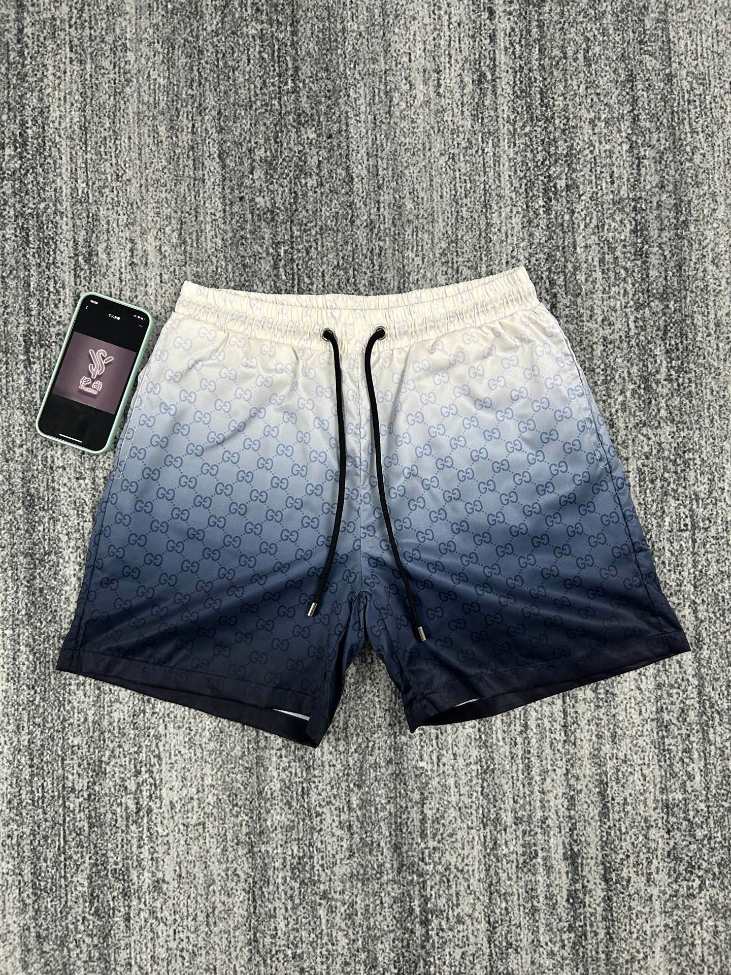 Gucci Inspired 2026 Gradient GG Monogram Quick-Dry Beach Shorts