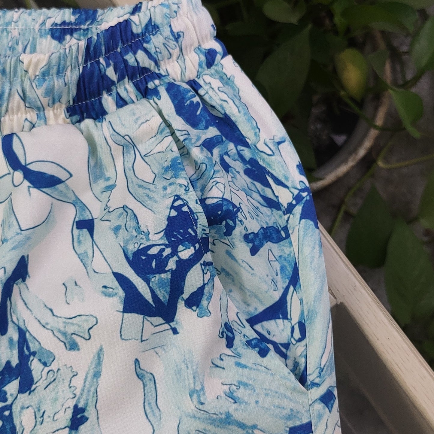 Louis Vuitton Inspired Watercolor Monogram Quick-Dry Couple Beach Shorts