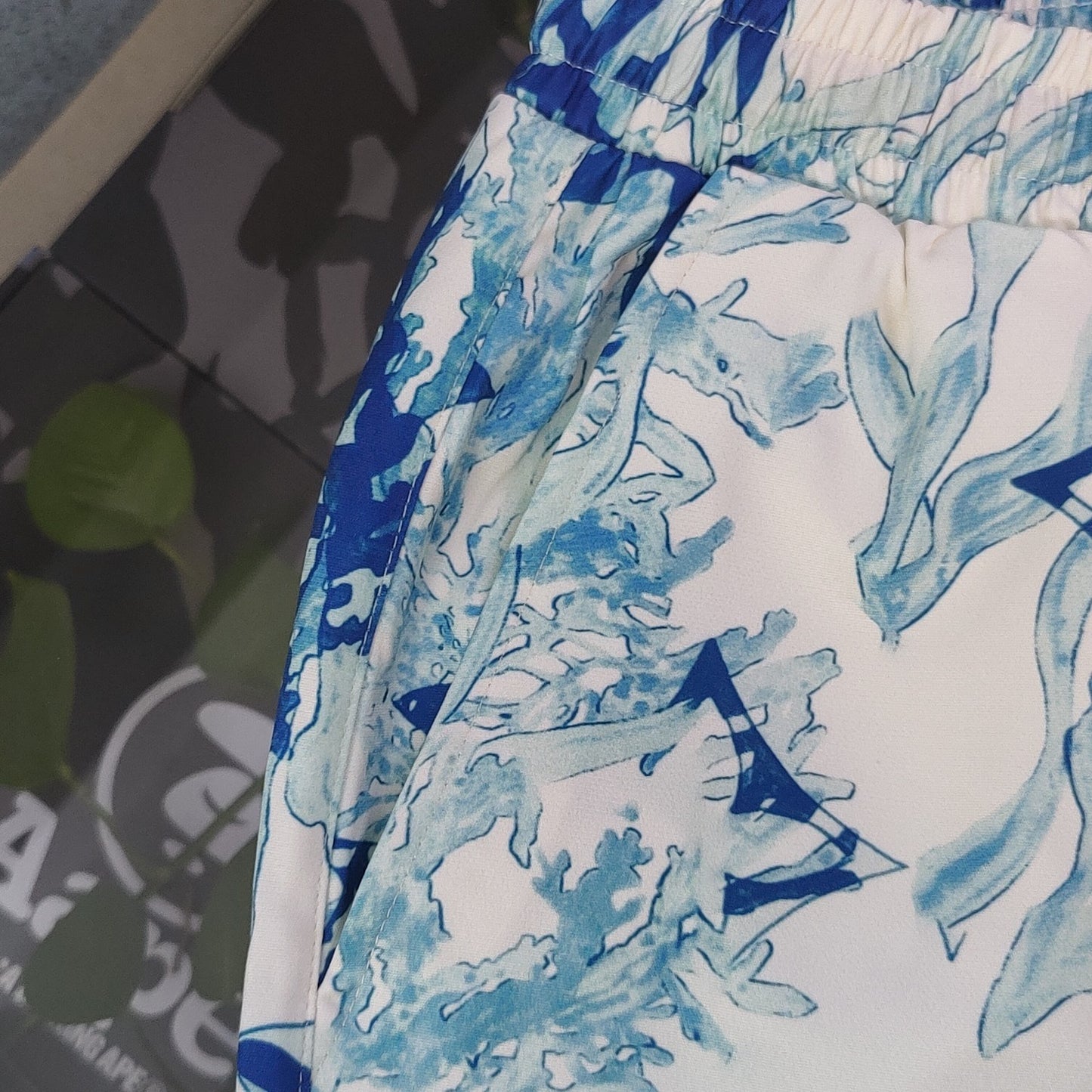 Louis Vuitton Inspired Watercolor Monogram Quick-Dry Couple Beach Shorts