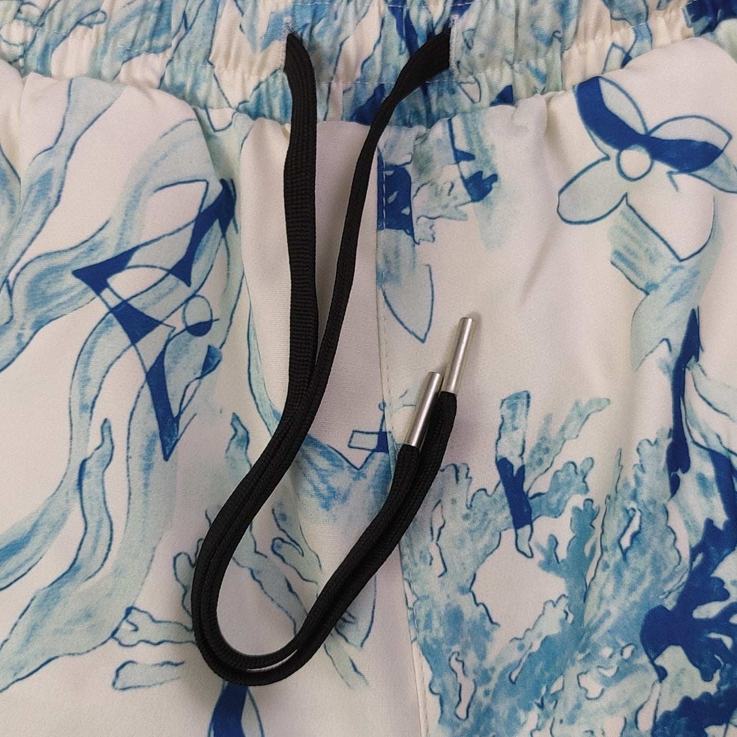 Louis Vuitton Inspired Watercolor Monogram Quick-Dry Couple Beach Shorts