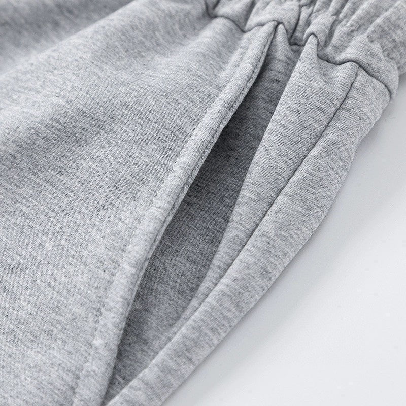 Nike Inspired Summer Loose Fit Cotton Shorts, Black & Grey