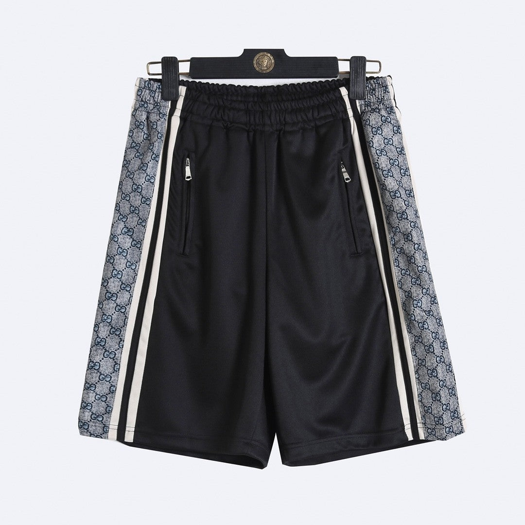 Gucci Inspired GG Snake Print Patchwork Unisex Shorts