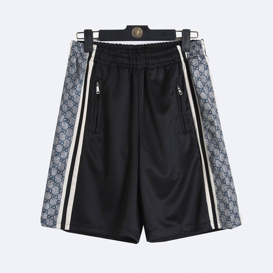 Gucci Inspired GG Snake Print Patchwork Unisex Shorts