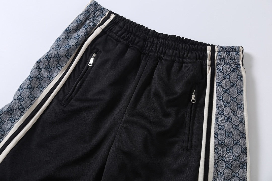 Gucci Inspired GG Snake Print Patchwork Unisex Shorts